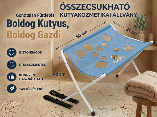 MancsMester – Összecsukható kisállat ápoló állvány